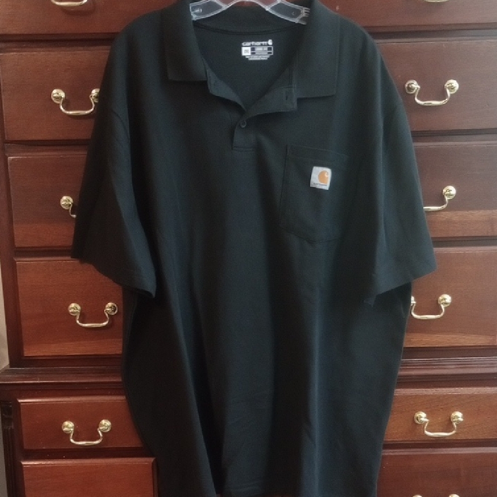 Carhartt Men's Polo Shirt in Black 2XL